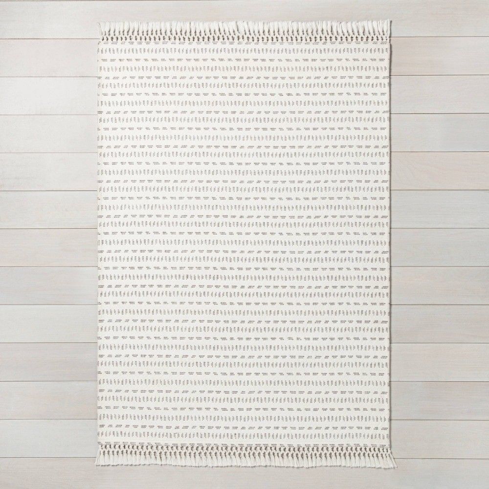 5' x 7' Pattern Stripe Area Rug / Sour Cream - Hearth & Hand™ with Magnolia | Target