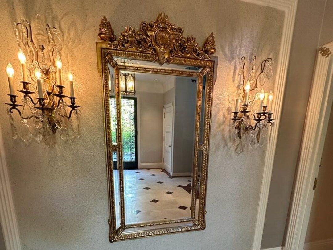 Handcarved Mirror Antique Mirror Baroque Mirror Full Length - Etsy | Etsy (US)