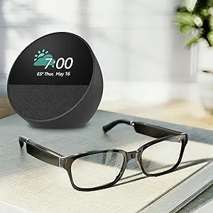 Amazon Echo Frames (newest model) + Echo Spot (newest model), Smart Glasses with Alexa, Rectangle... | Amazon (US)