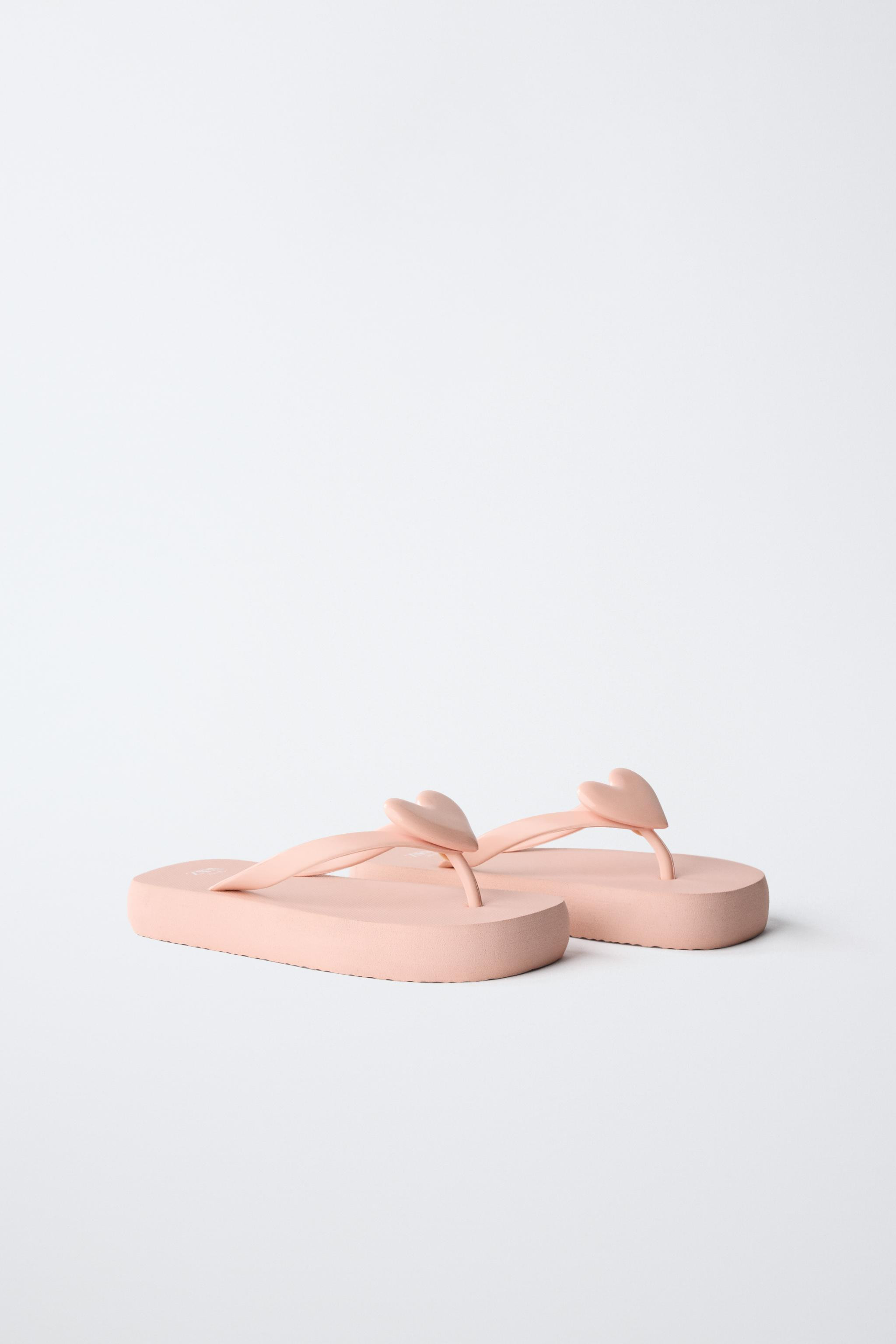 HEART DETAIL FLIP FLOPS | Zara UK