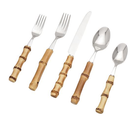 Natural Bamboo Flatware | Pottery Barn (US)