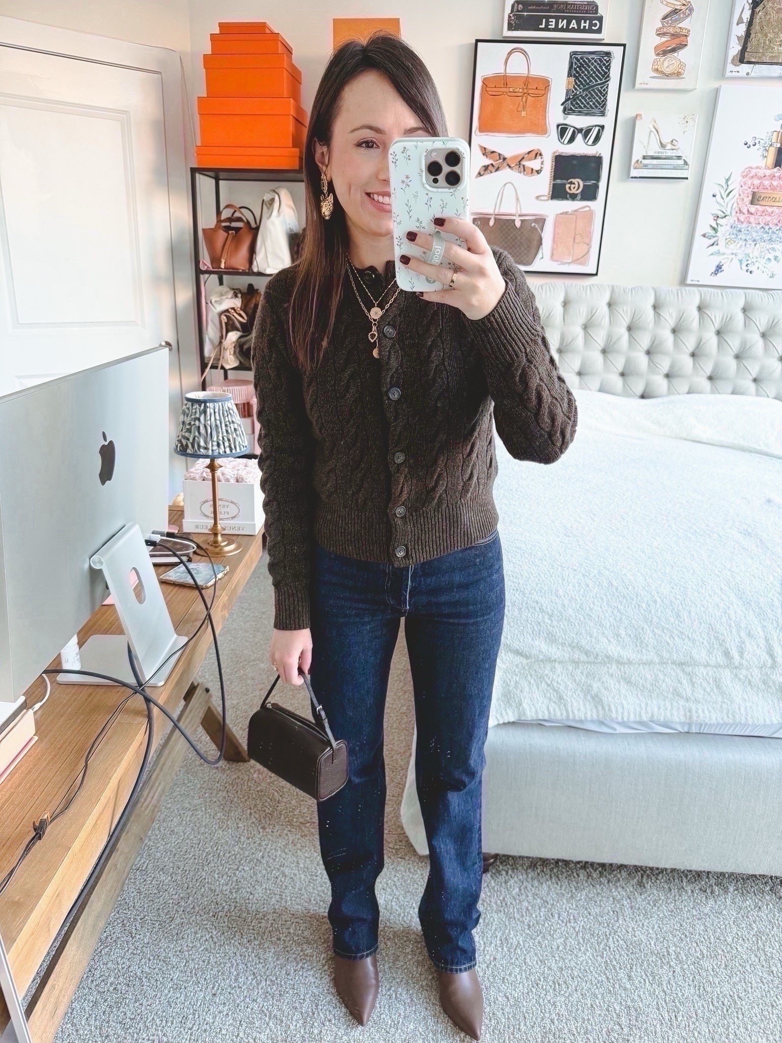 Ralph Lauren cable knit cardigan (size small), agolde jeans (tts 25), Marc fisher boots, Kendra Scott earrings




#LTKSeasonal #LTKootd #LTKFindsUnder100