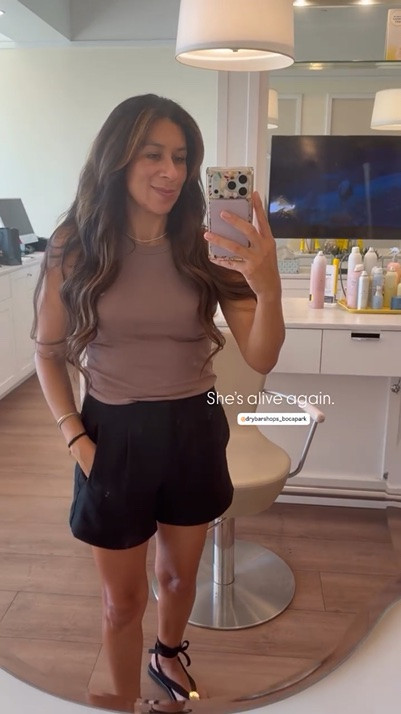 She’s alive again. The magic of a great blowout!! 

Summer OOTD 
Casual Summer Outfit 
Summer Fit 
Summer Sandal 
Summer Shorts

#LTKootd #LTKOver40 #LTKSeasonal