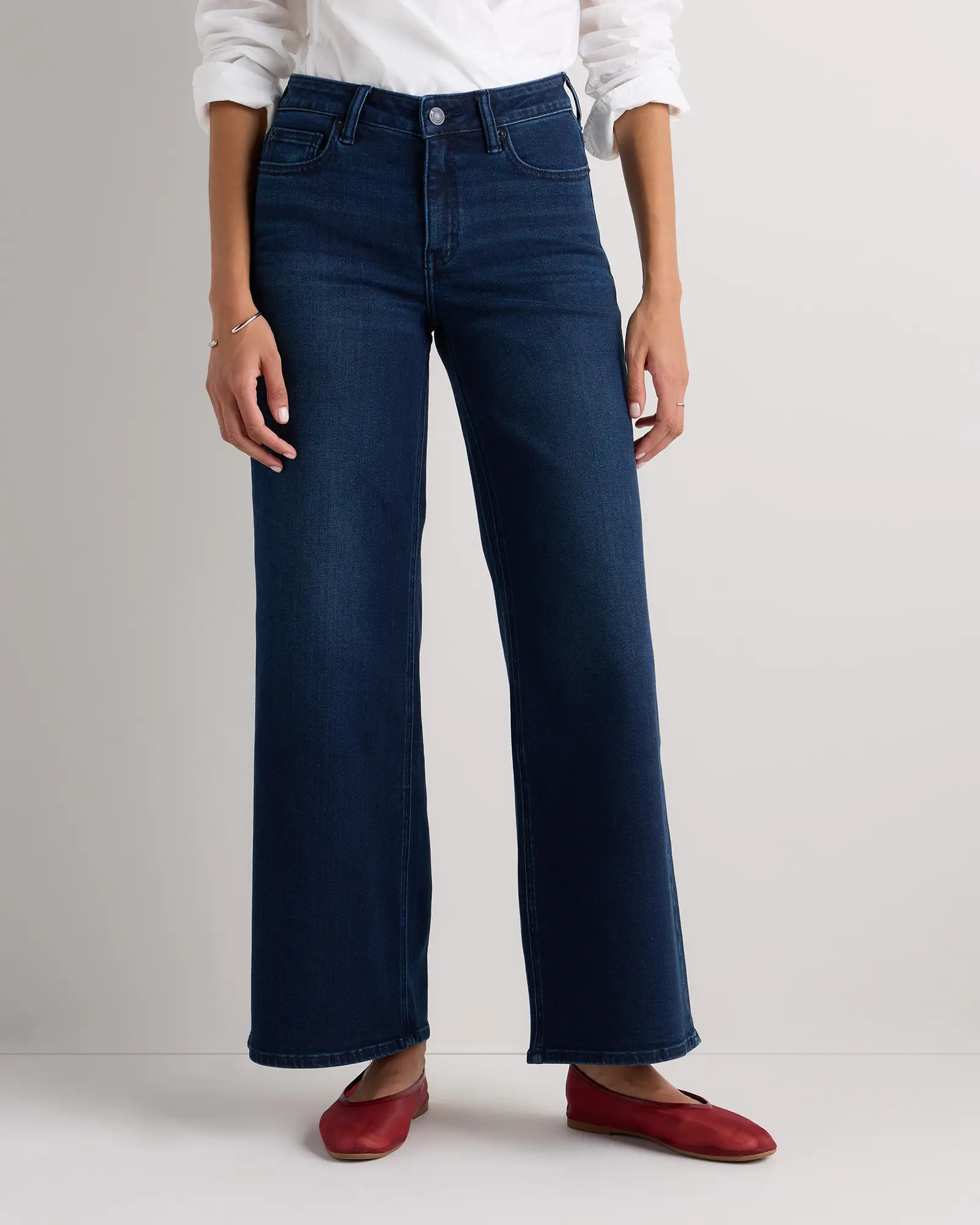 Luna Stretch Wide Leg Jeans | Quince
