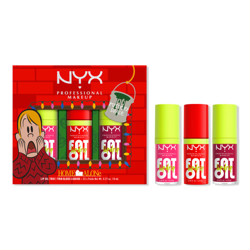 NYX Professional MakeupLimited Edition Home Alone Fat Oil Lip Drip Mystery Trio Holiday Gift | Ulta