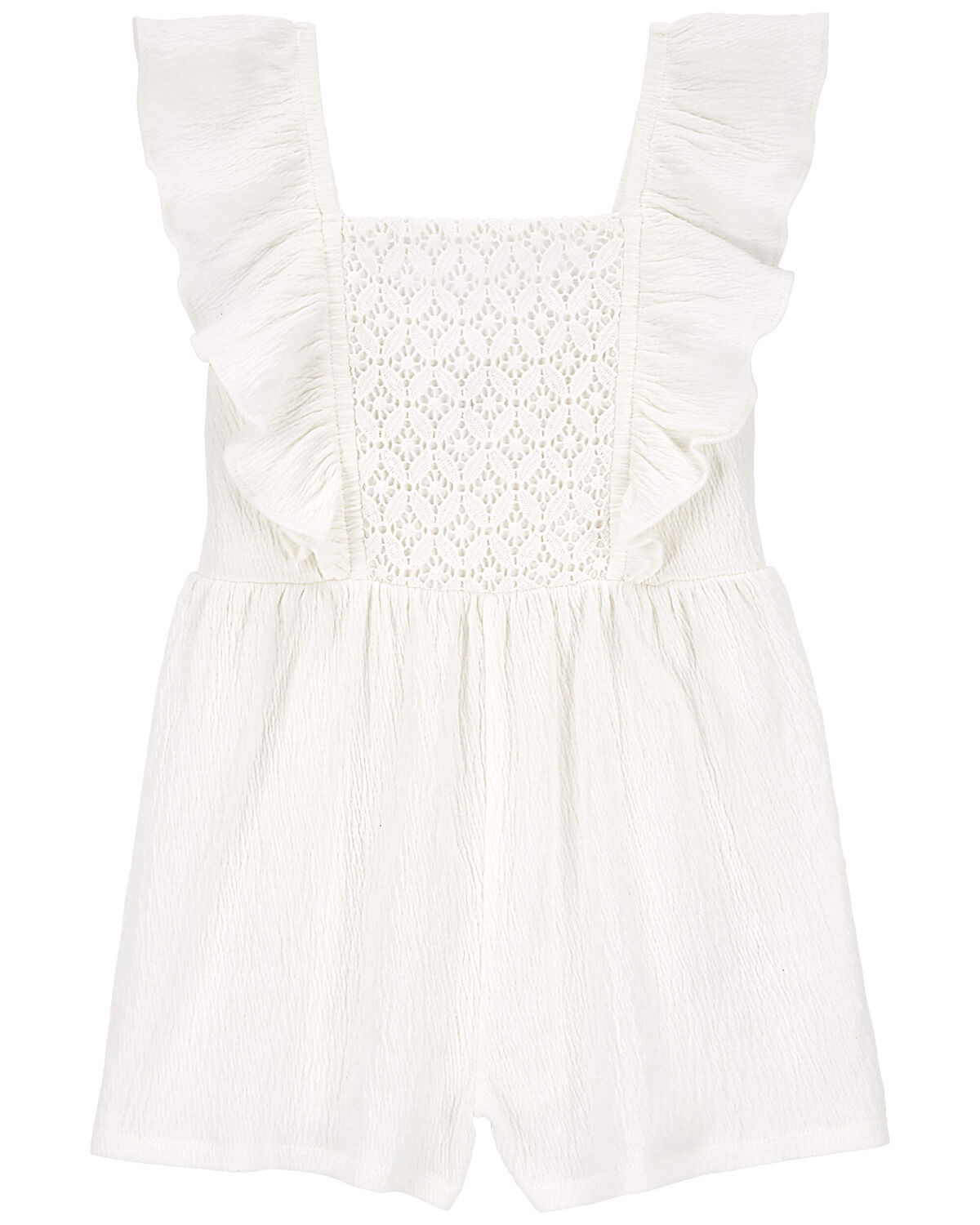 Ivory Toddler Crochet Romper | carters.com | Carter's