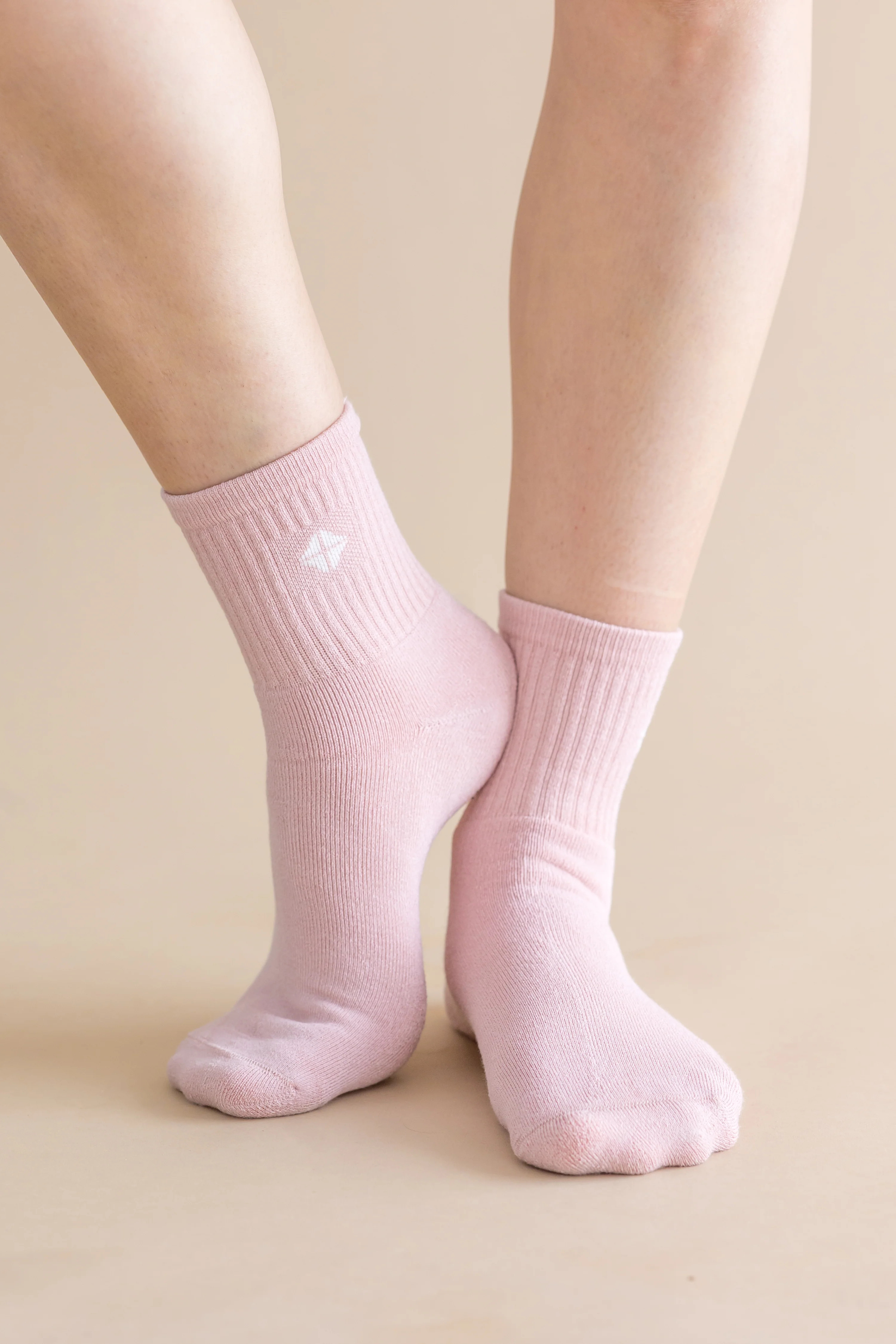 Adult Crew Socks in Blush | Kyte Living