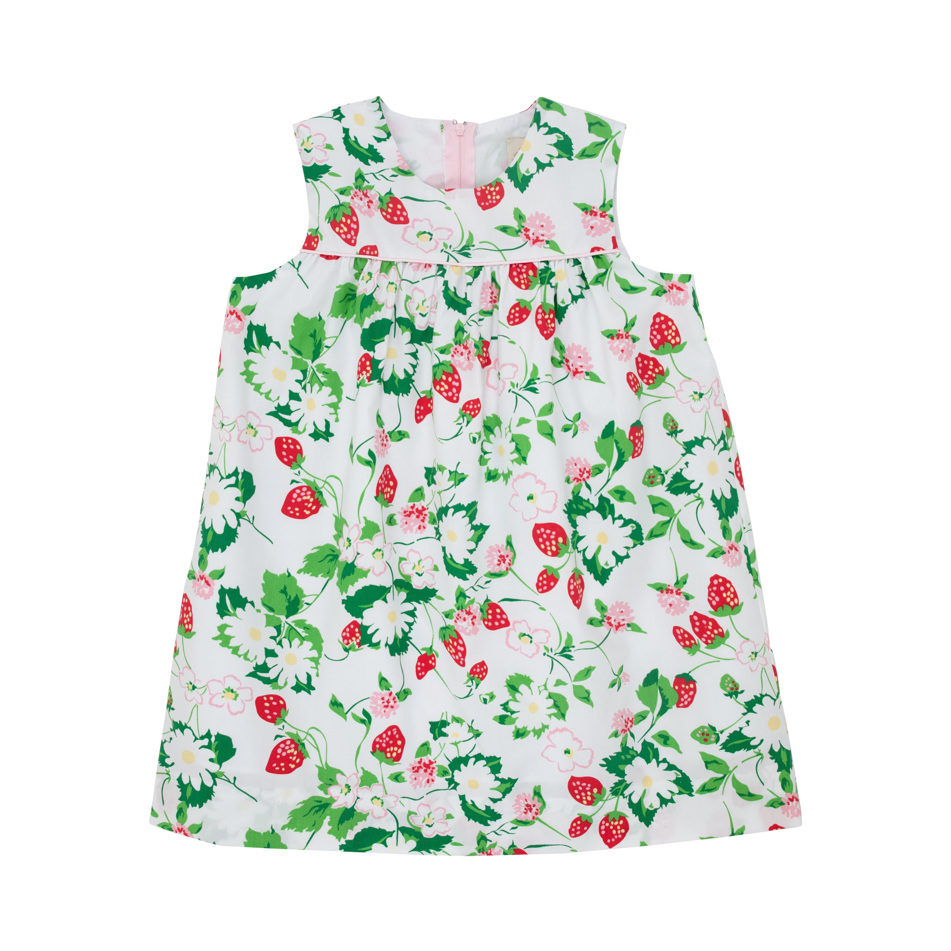 McFerran Frock - Greenwich Garden with Palm Beach Pink | The Beaufort Bonnet Company