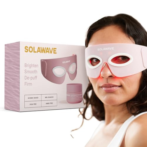 Solawave Eye Recovery Pro Kit | Red Light Therapy Eye Mask + LightBoost Eye Cream | Reduce Fine Lines & Wrinkles, Under Eye Dark Circles, & Puffiness | Amazon (US)