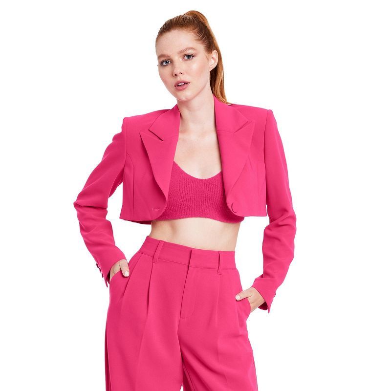 Women's Cropped Blazer - Sergio Hudson x Target Pink | Target