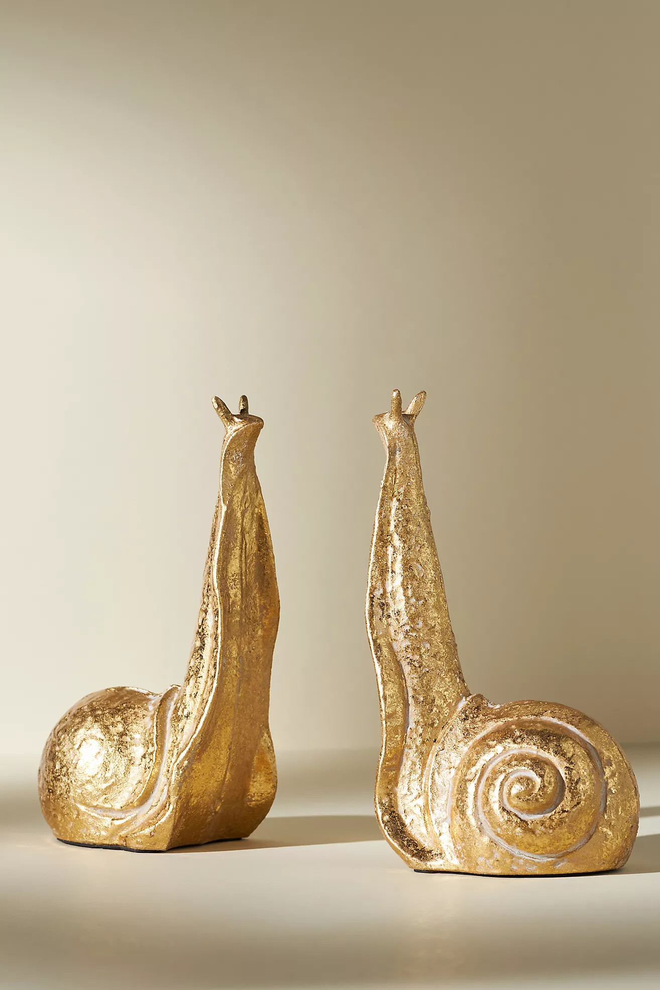 Gilded Snail Bookends | Anthropologie (US)