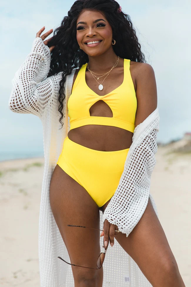 Needing Vitamin Sea Yellow Bottoms FINAL SALE | Pink Lily