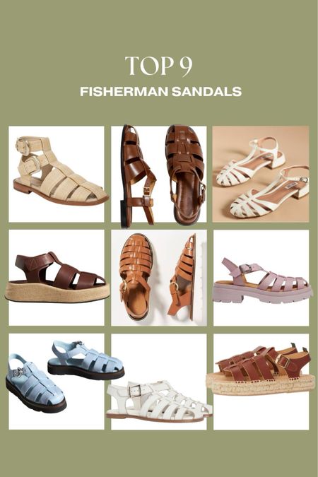 On trend for Summer - fisherman sandals. Top 9 favorites.

See more edits and everyday casual outfit ideas on CLAIRELATELY.com 

#LTKShoeCrush #LTKSeasonal #LTKStyleTip