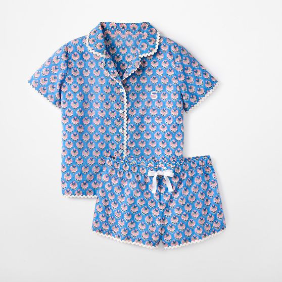 Rik Rak Block Print Short Pajama Set​ | Mark and Graham