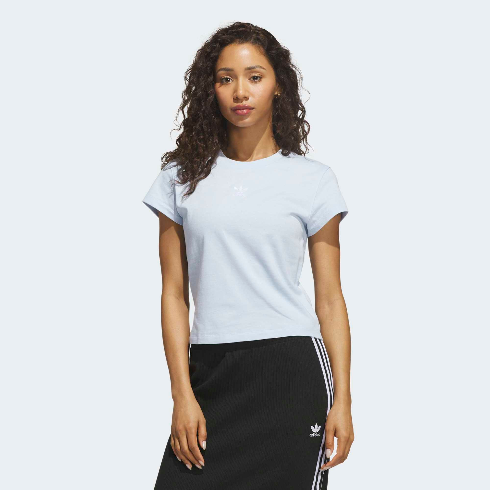 adidas Women's Essentials Slim T-Shirt, Large, Semi Flash Aqua | DICK'S Sporting Goods