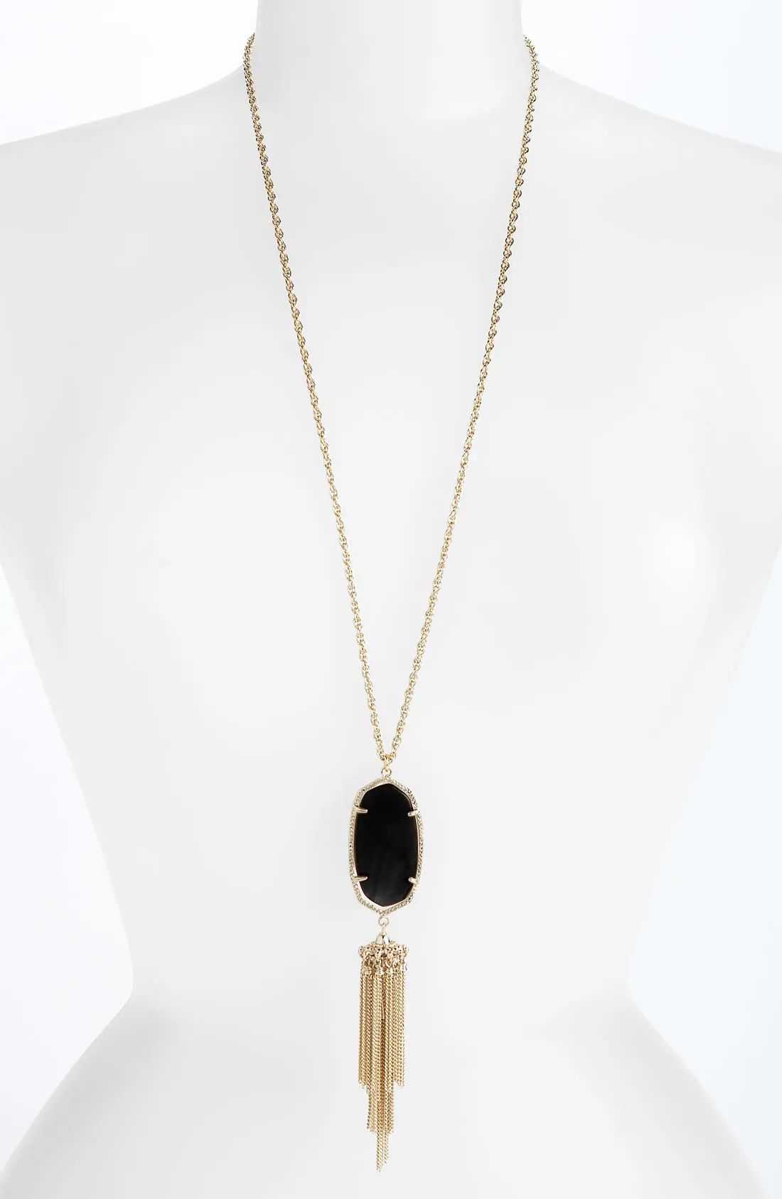 Rayne Stone Tassel Pendant Necklace | Nordstrom