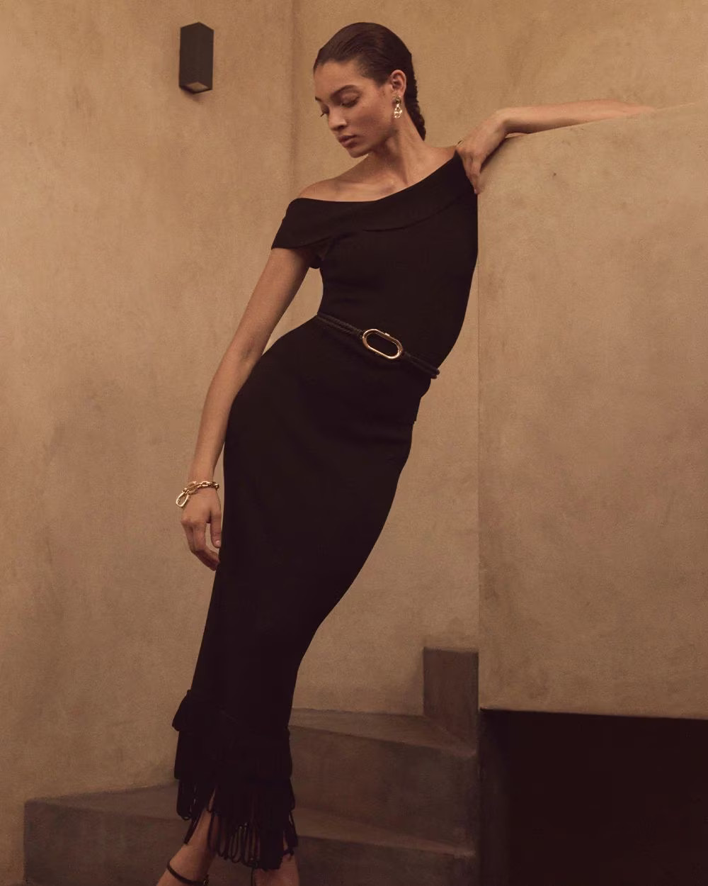 Fringe Hem Pencil Skirt | White House Black Market