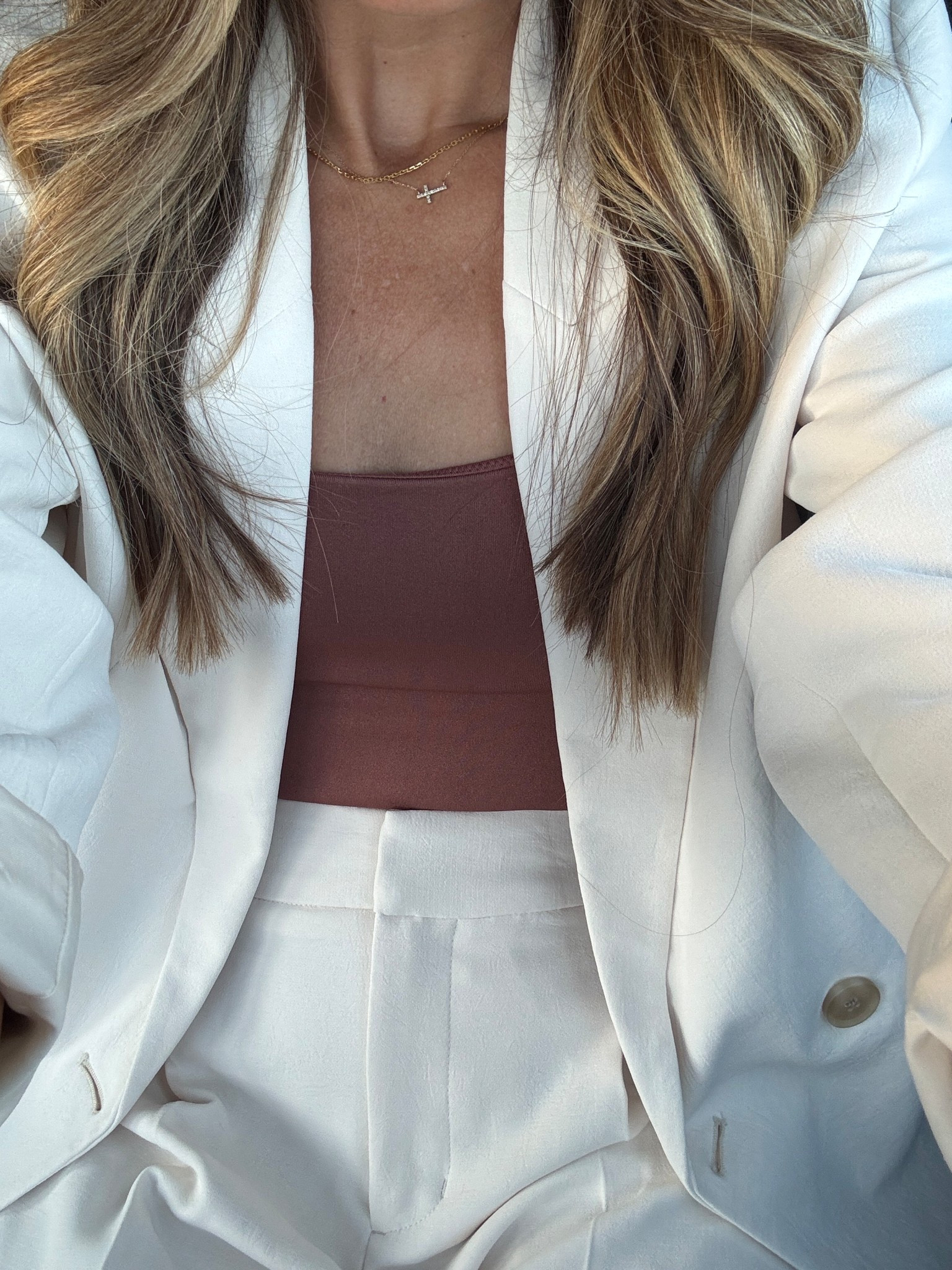Fit check mom work attire office casual business chic target suit pants jacket blazer neutral cream bodysuit 

#LTKFindsUnder50 #LTKWorkwear #LTKStyleTip
