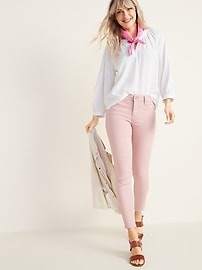Mid-Rise Rockstar Super Skinny Pop-Color Jeans for Women | Old Navy US