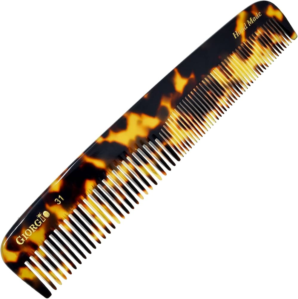 Giorgio G31 Fine Tooth and Wide Tooth,Hair Comb - Hair Styling Comb for Men, Grooming Hair Combs ... | Amazon (US)