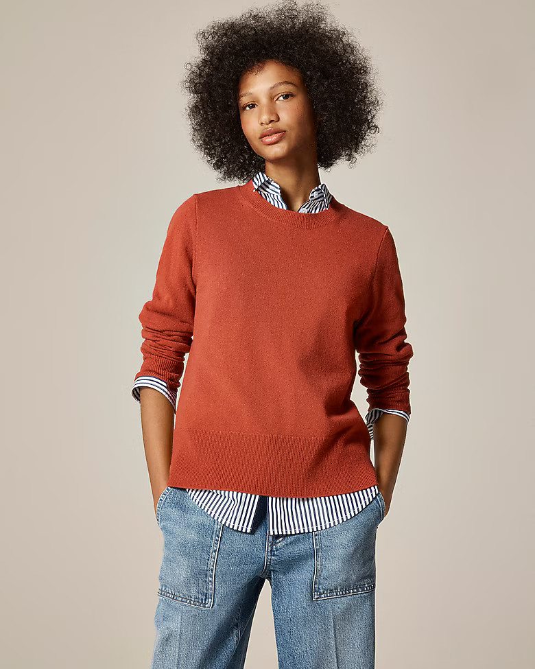 Cashmere classic-fit crewneck sweater | J. Crew US