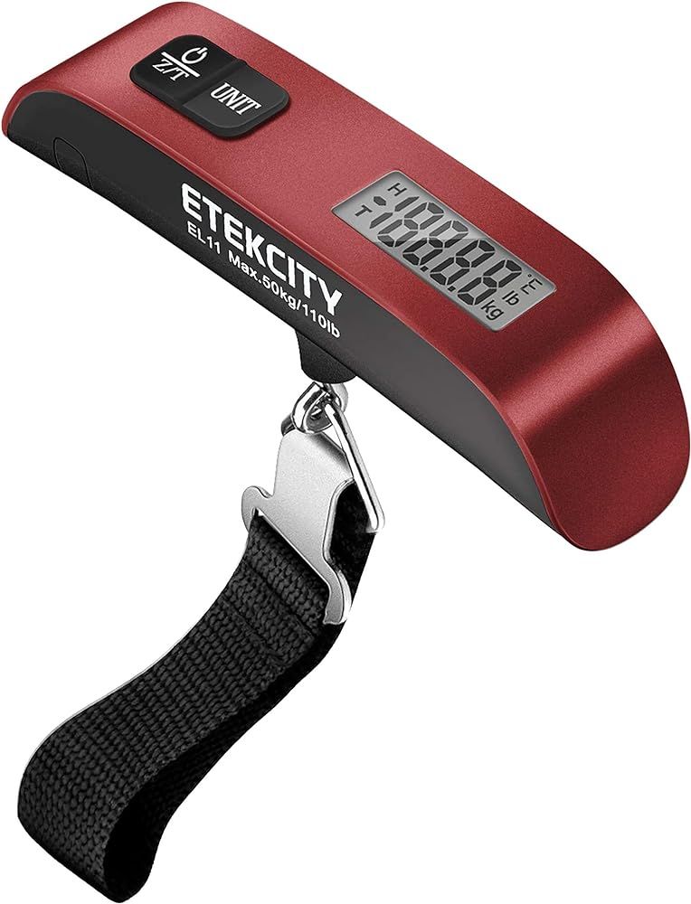 Etekcity Luggage Scale, Suitcase Weight Scale with Hook for Travel Essentials, Digital Portable H... | Amazon (US)