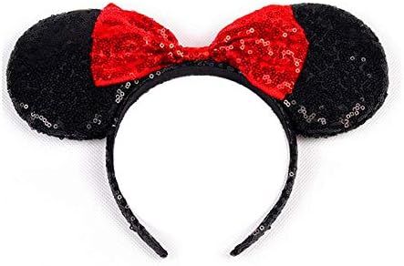 WLFY Minnie Mouse Ears Headbands for Women, mouse ears for Girls，Mouse ears Costume for Girls,S... | Amazon (US)