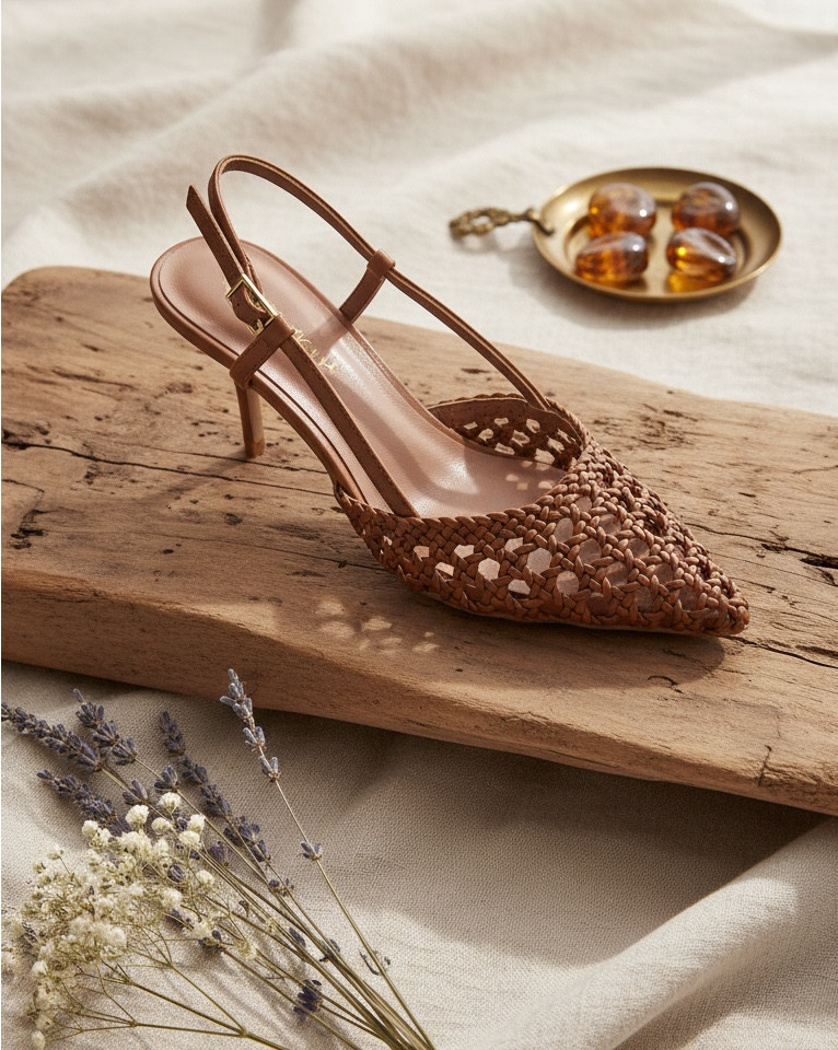 Neutral heels you’ll reach for again and again 🤎 This woven slingback adds texture without overpowering the look  perfect with dresses, denim, or tailored trousers. Easy, elevated, and timeless.

#LTKootd #LTKOver40 #LTKSaleAlert