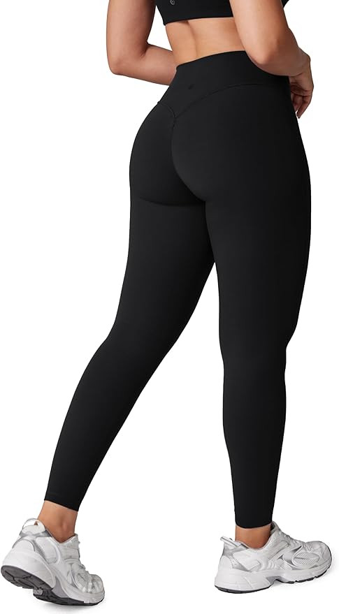 Hugcurve No Front Seam Hidden Scrunch Butt High Waisted Workout Leggings for Women Butt Lifting Y... | Amazon (US)