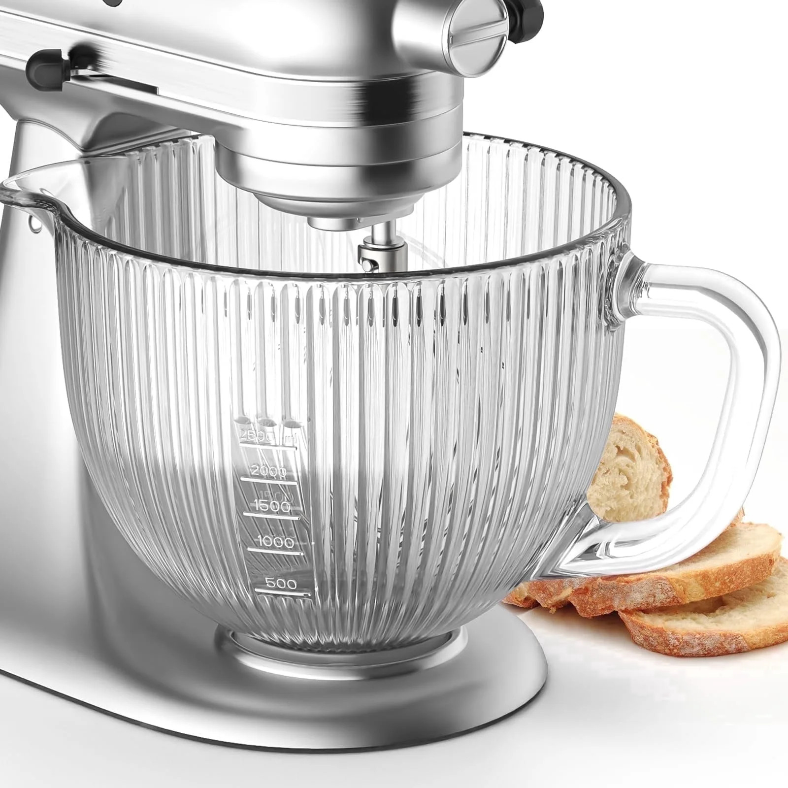 TOCOKEID Glass Bowl for KitchenAid 4.5 and 5 Quart Tilt Head Stand Mixers, with Measurement Lines... | Walmart (US)
