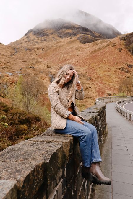 Another day in the highlands of Scotland! I loved this outfit for exploring the lands and my Barbour jacket kept me extra warm. 

#scotland #travel #traveloutfit #barbourjacket #barbour 

#LTKeurope #LTKstyletip #LTKtravel