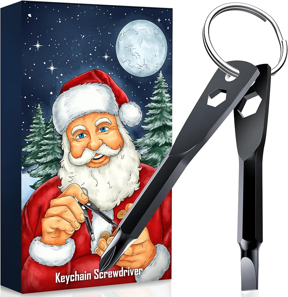 4-in-1 Keychain Screwdriver Gifts for Men Who Have Everything Stocking Stuffers for Adults Christ... | Amazon (US)
