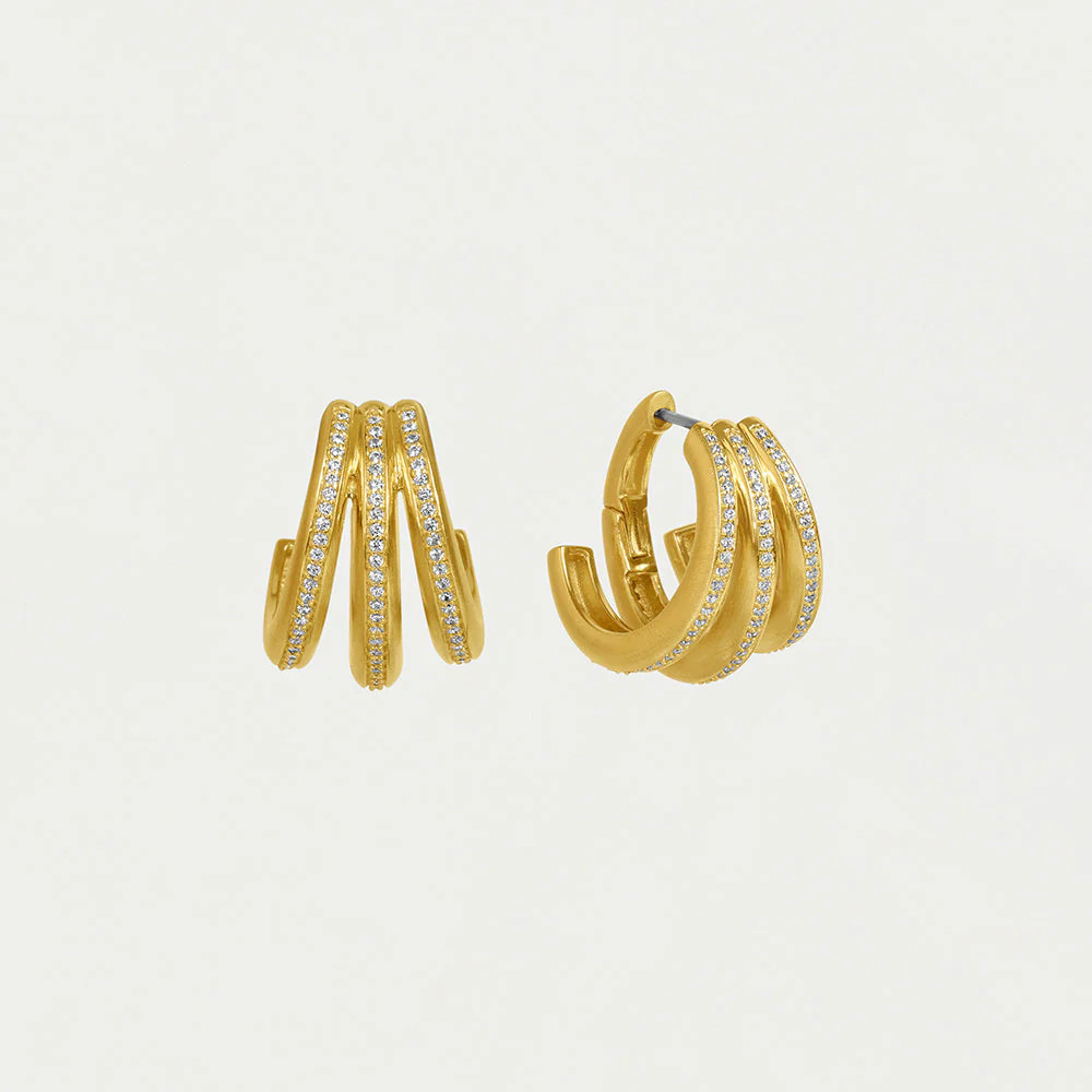 Dauphine Pavé Hoop Earrings | Dean Davidson