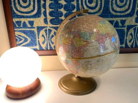 Vintage 12 Inch Cram Antique Globe - Retro Desktop World Globe | Etsy (US)