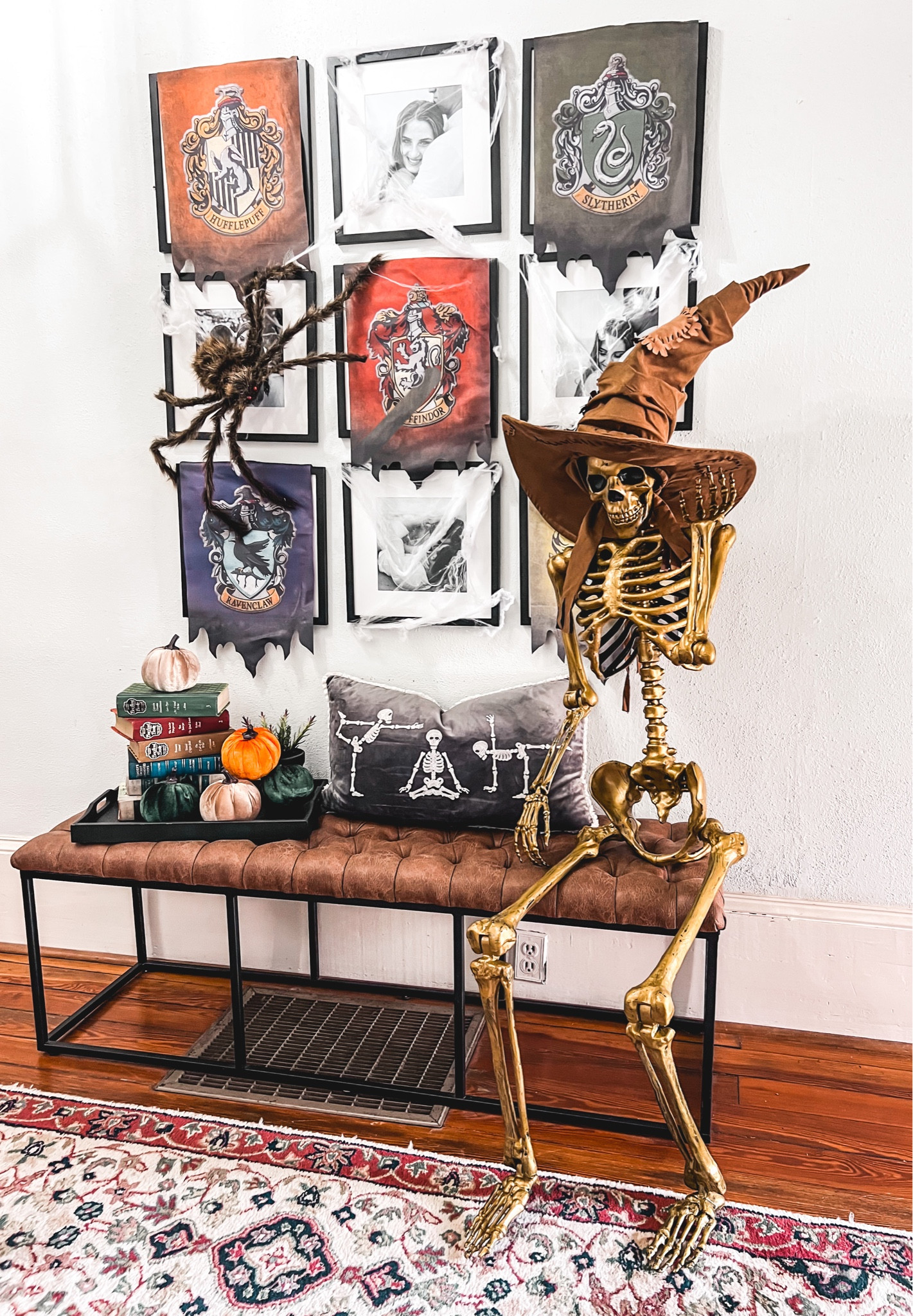Entryway Halloween decor fall Harry potter