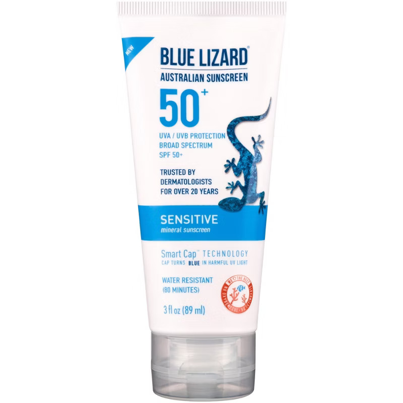Blue Lizard SPF 50+ Sensitive Mineral Sunscreen, 3 Oz - Suncare at Academy Sports | Academy Sports + Outdoors