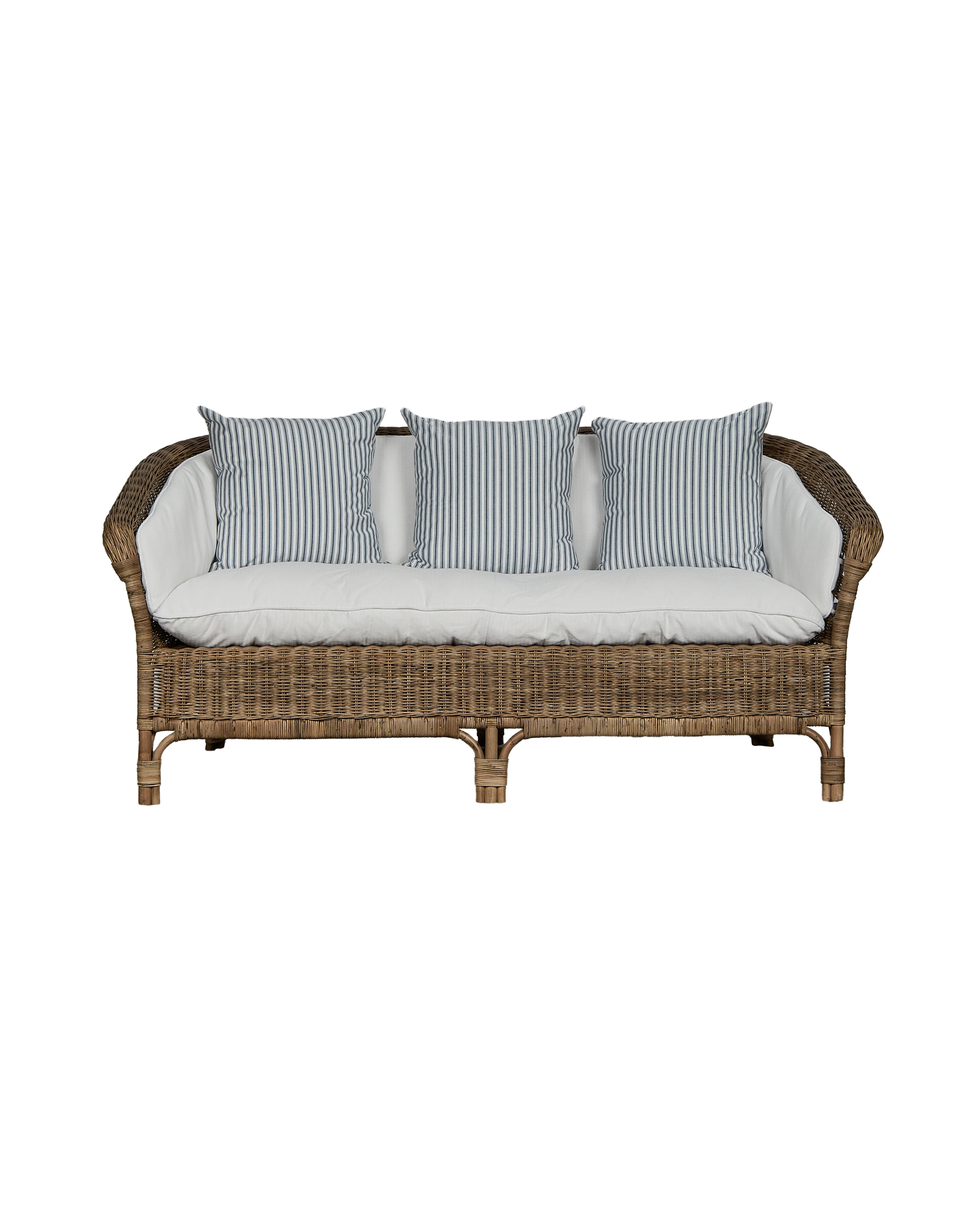 Sanctuary Rattan Sofa - Shell | Olive Ateliers
