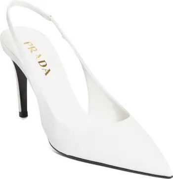 Saffiano Metallic Leather Slingback Pump (Women) | Nordstrom