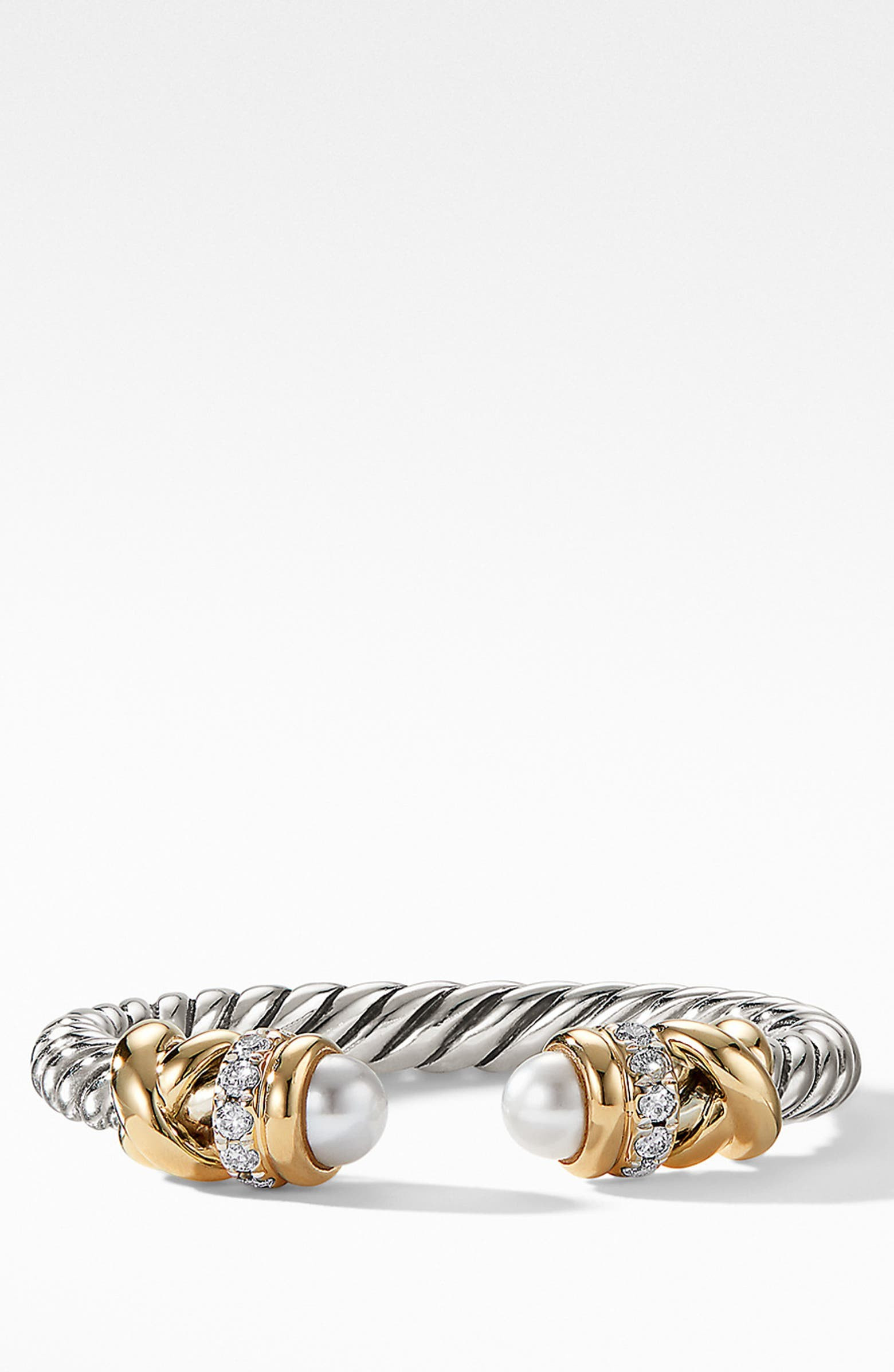 Petite Helena Open Ring with Pearls, 18K Gold & Diamonds | Nordstrom | Nordstrom