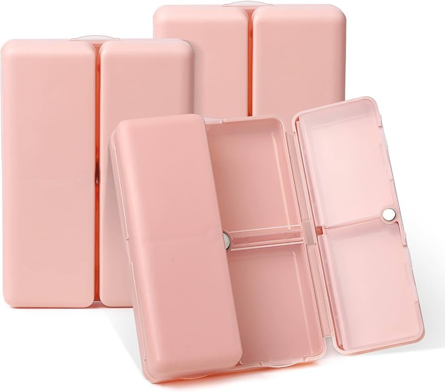 3 PCS Daily Pill Organizer, 7 Compartments Portable Pill Case,Folding Design Travel Pill Box to H... | Amazon (US)