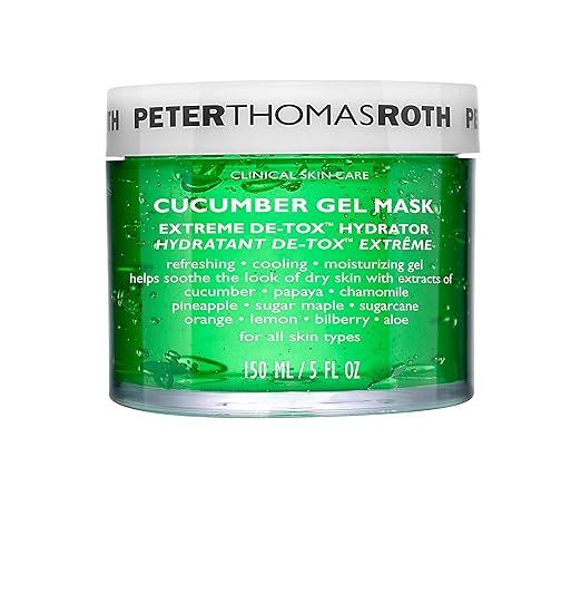 Peter Thomas Roth | Cucumber Gel Mask | Extreme De-Tox Hydrator, Cooling and Hydrating Facial Mas... | Amazon (US)