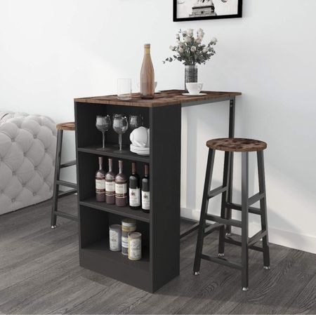 3-Piece Bar Table Set! Perfect for smaller spaces that don’t fit a traditional dining table 

#LTKfamily #LTKstyletip #LTKhome