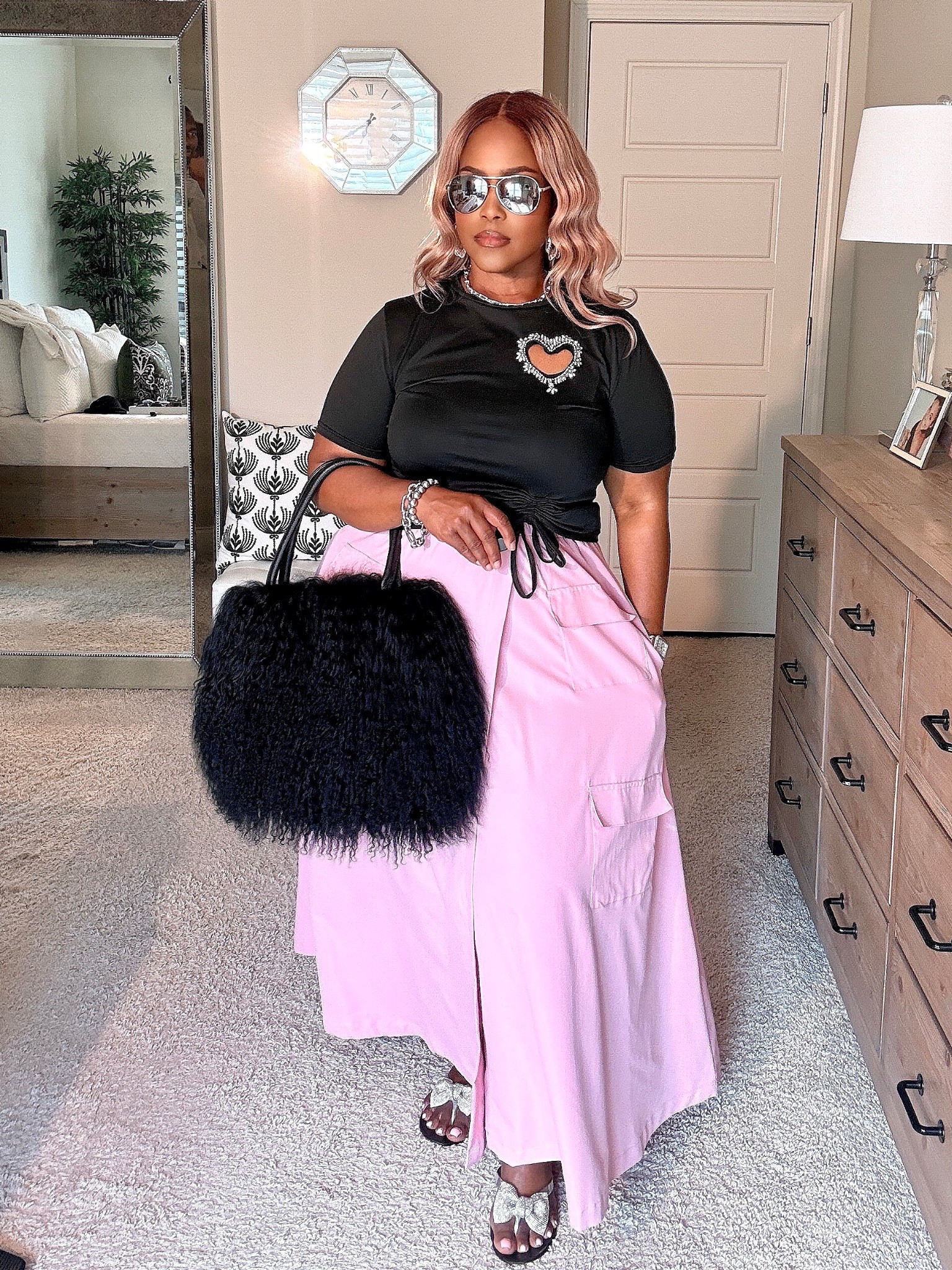 Pink Cargo Maxi Skirt Outfit | Casual Chic Summer Skirt Styling

#LTKMothersDay #LTKootd #LTKPlusSize