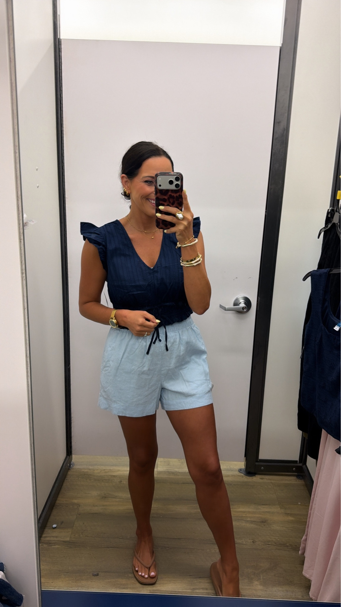 obsessed with how flattering + effortless this one is

old navy set, size xs, lightweight + comfy but still looks put together

#ltkunder50 #oldnavystyle #summeroutfit #casualchic #everydaystyle #affordablefashion