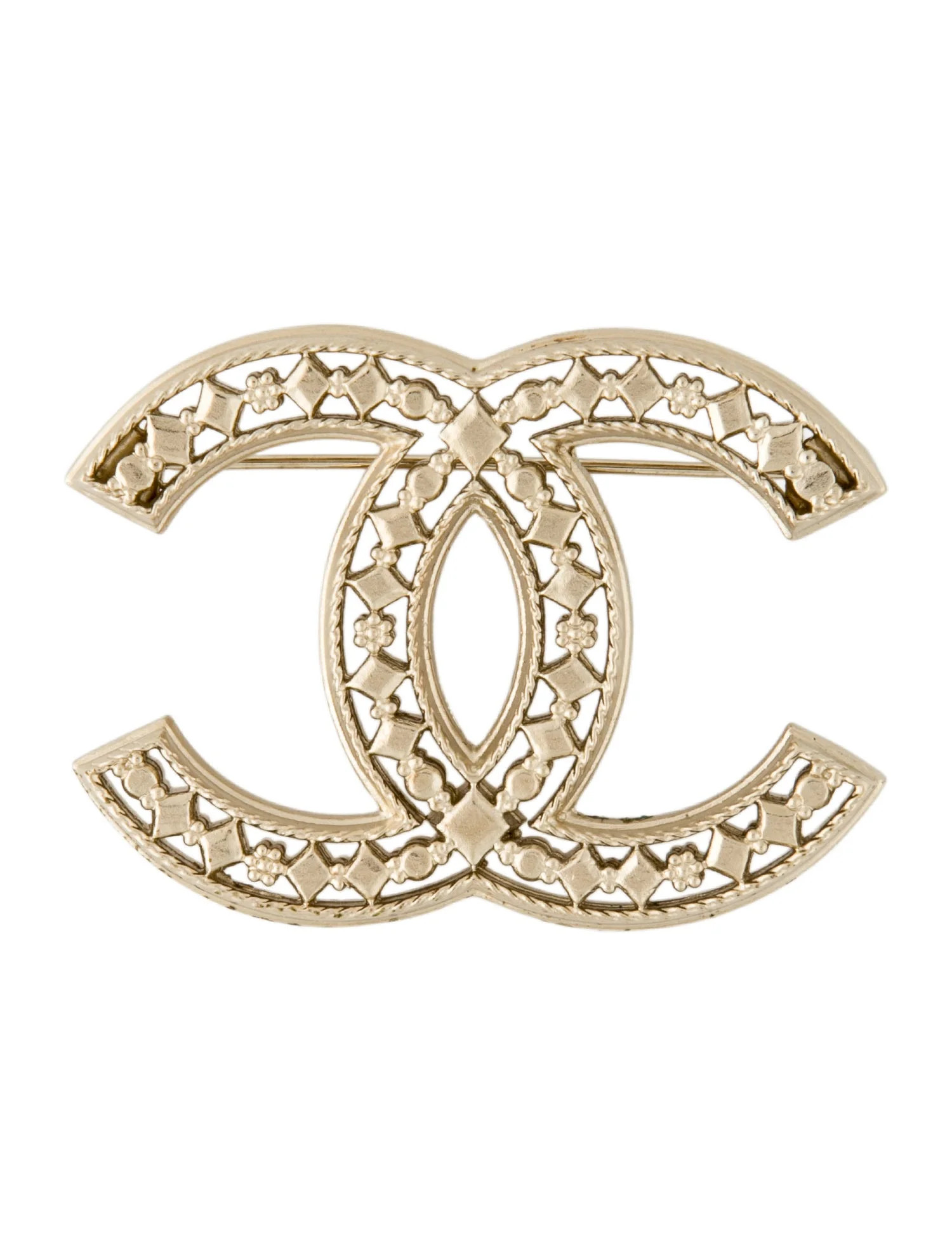 Chanel Cutout CC Brooch - Pin, Brooches - CHA1424601 | The RealReal | The RealReal