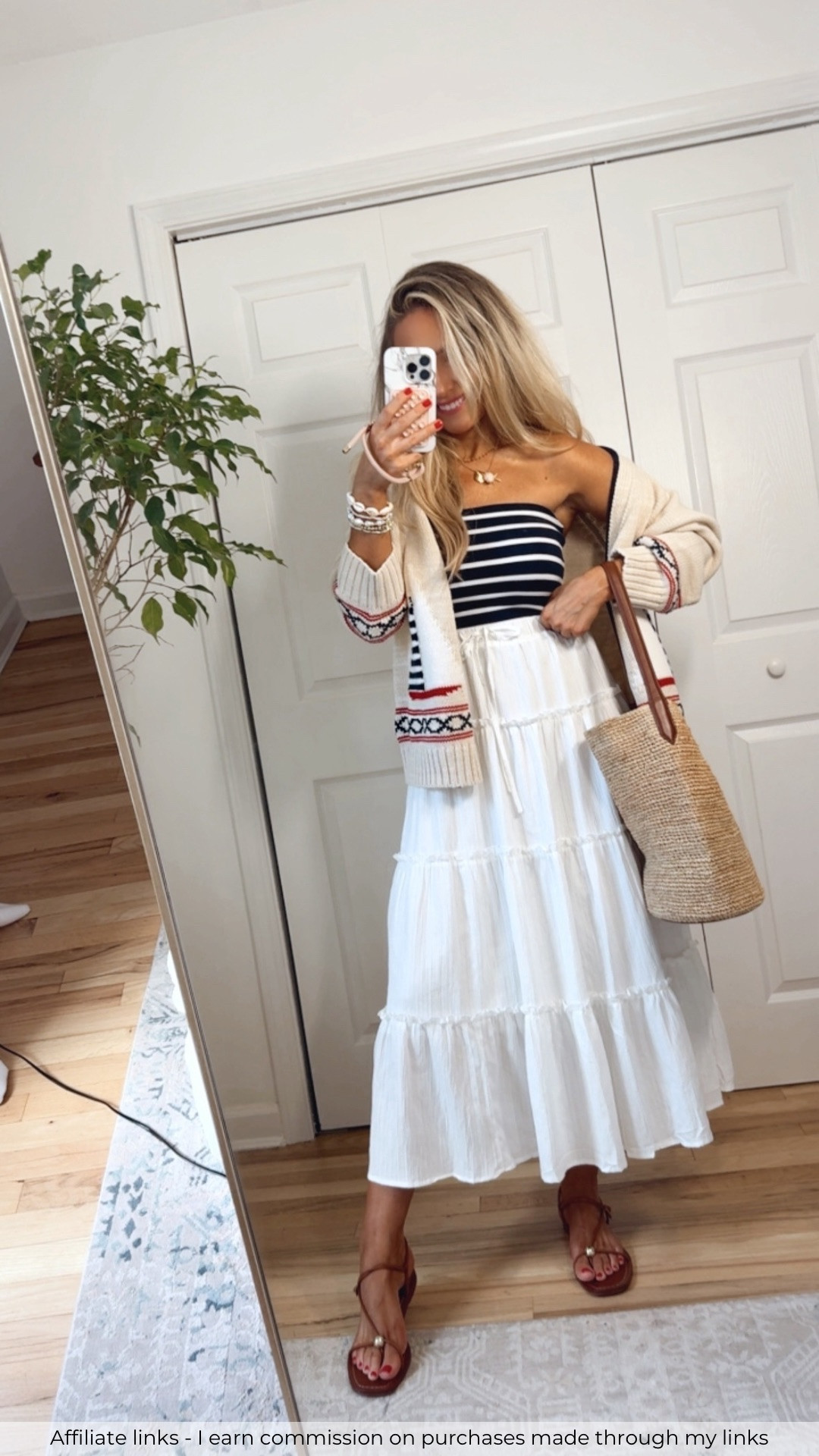 Affiliate links - I earn commission on purchases made through my links 

Classic summer style
Abercrombie sweater
Madewell summer top
Amazon white skirt