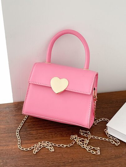 Minimalist Flap Satchel Bag | SHEIN