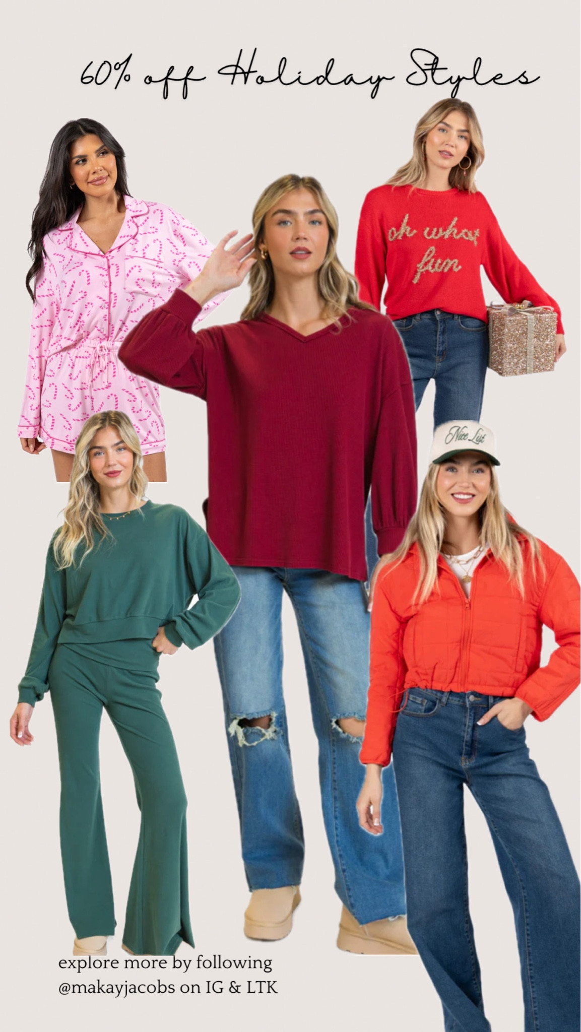 60% off holiday styles, exclusions apply. 

Holiday | Christmas | Holiday Styles | Holiday Looks | Christmas Looks | 

#LTKParties #LTKSeasonal #LTKHoliday