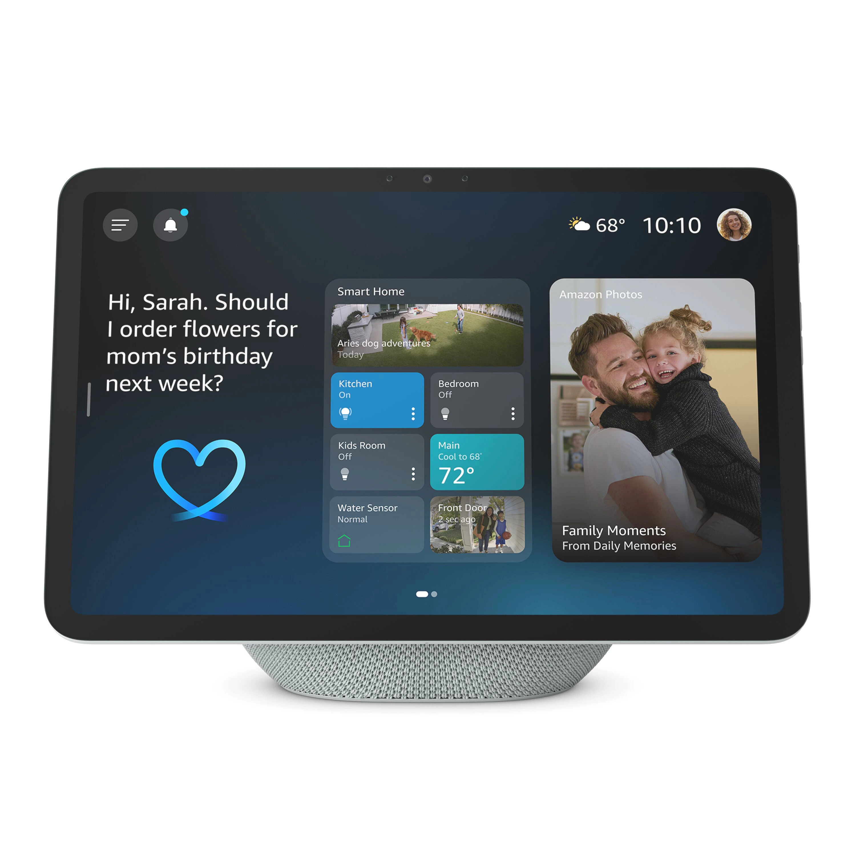 Amazon Echo Show 11, Glacier, Vibrant Full-HD 11"" display with more viewing area and spatial audio, designed for Alexa+ | B0DC96PPZK | Lowe's