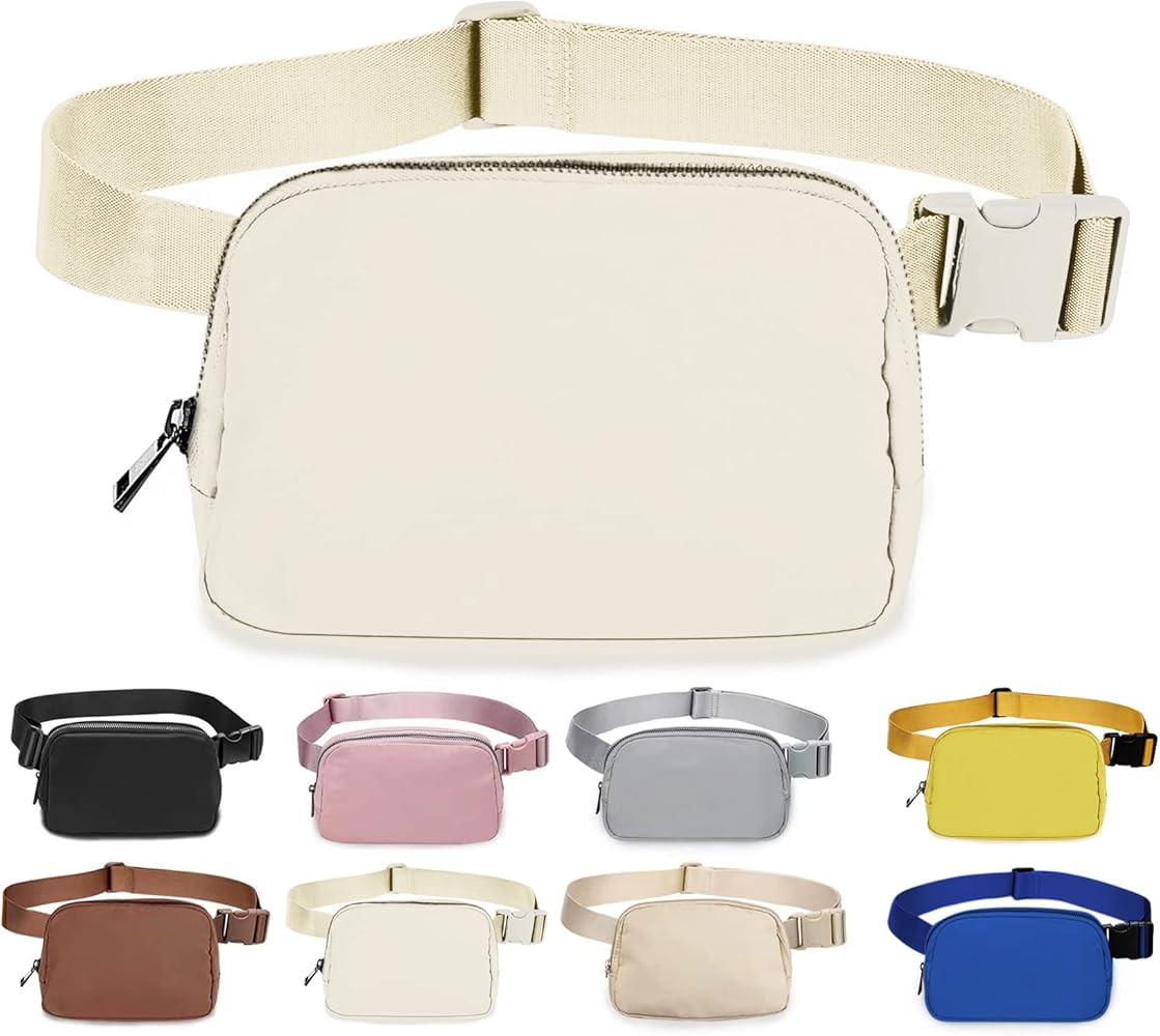 Belt Bag for Women Dupes, Bomvabe Fashion Crossbody Lulu Waist Pack Lemen Bag with Adjustable Str... | Amazon (CA)